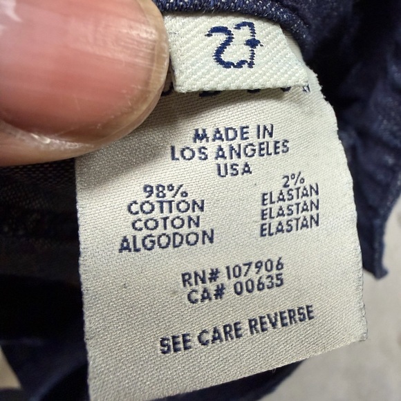 Hudson Y2K Deluxe Wide Leg Low Rise Dark Wash Jeans Women’s 27 USA - Picture 3 of 11